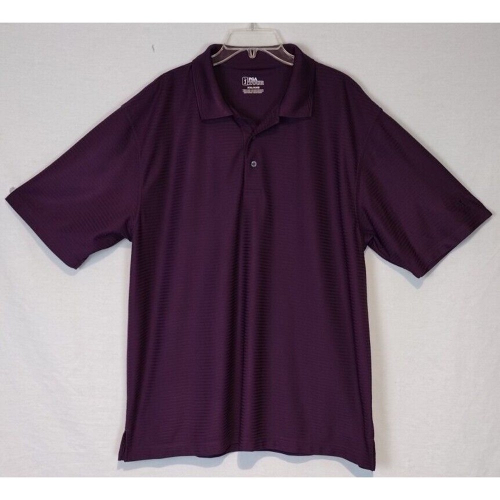 PGA Tour Men's Golf Polo Size XXL Purple